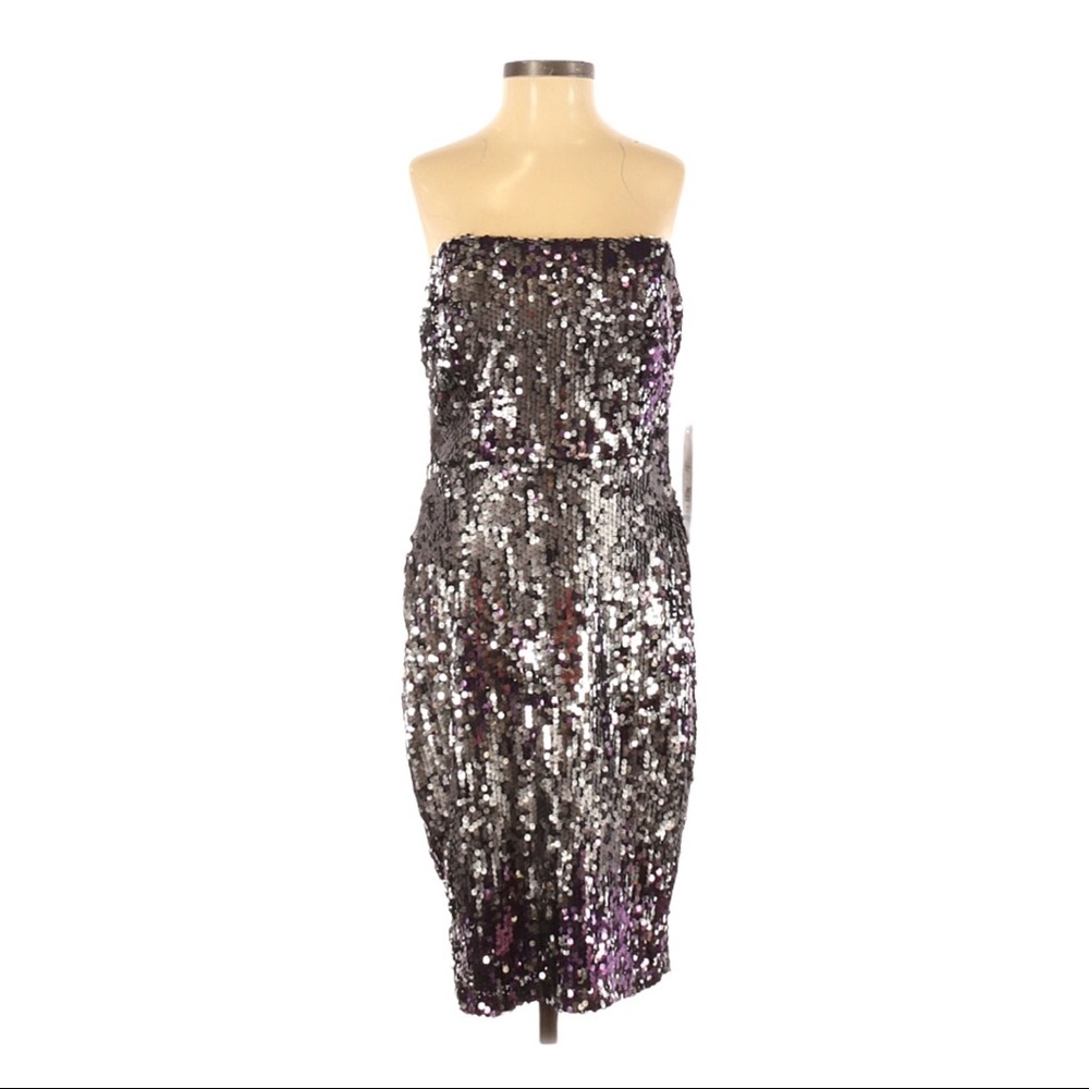 Jump Apparel Strapless Sequin Party Dress NWT - Picture 1 of 3